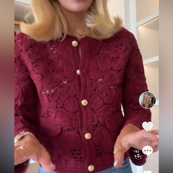 NWT ZARA MACRAMÉ CARDIGAN SIZE S and M 
🚨FIRM PRICE NO DISCOUNT - Picture 15 of 16